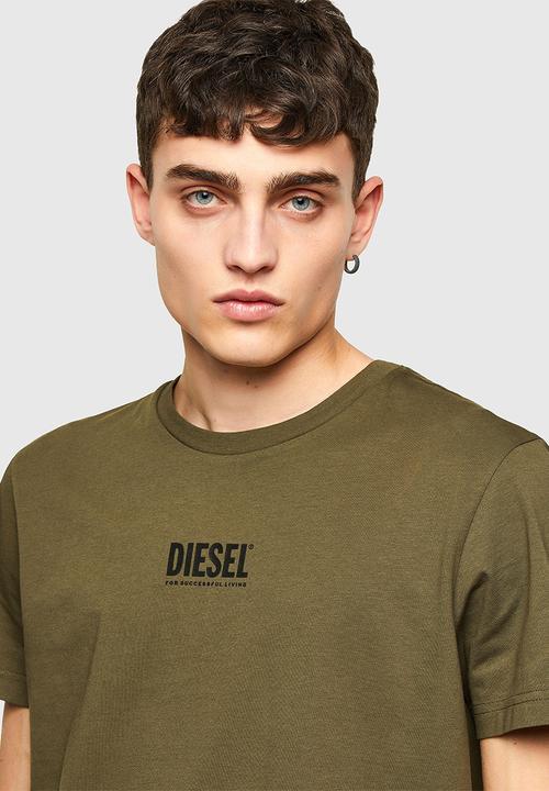 Diesel  - T-diegos-smallogo t-shirt- olive