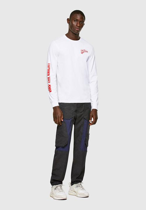 Diesel  - T-diegos-ls-k20 t-shirt- white