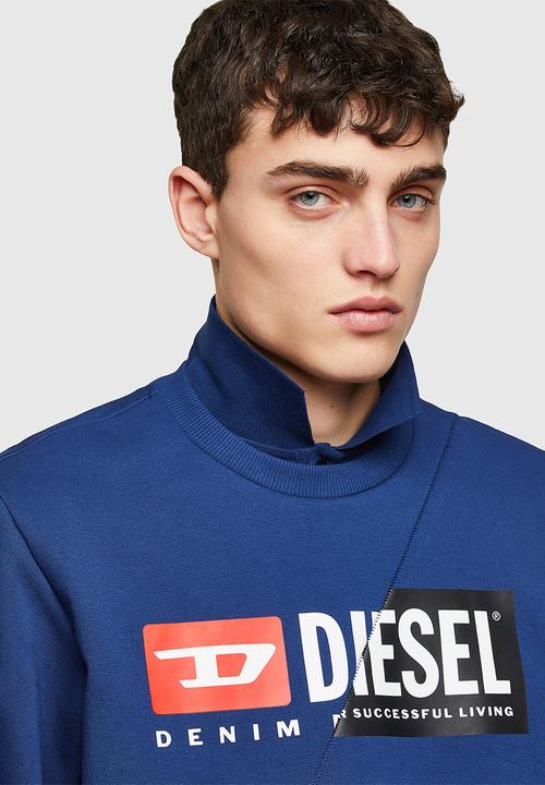 Diesel  - S-girk-cuty sweat-shirt - navy