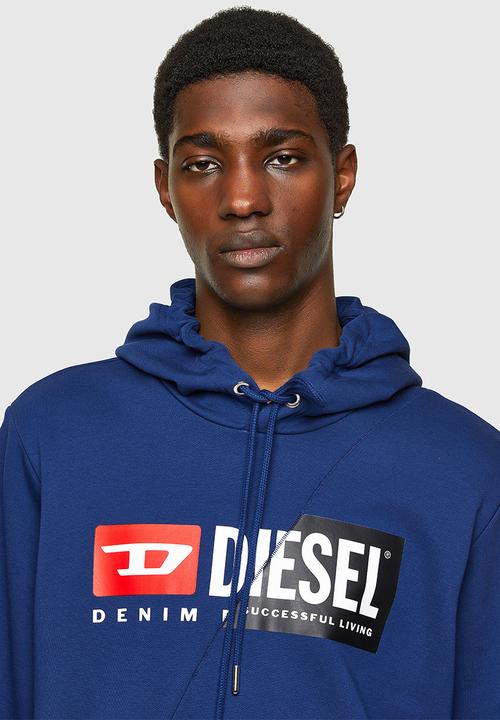 Diesel  - S-girk-hood-cuty sweat-shirt - navy