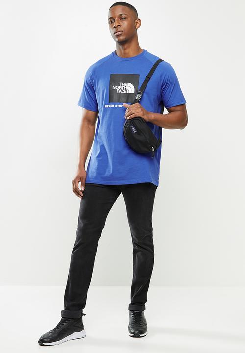 The North Face - Short sleeve raglan redbox tee - blue