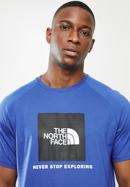 The North Face - Short sleeve raglan redbox tee - blue