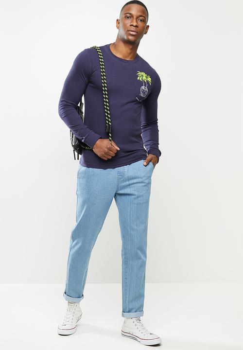 Rip Curl - Palms long sleeve tee - navy