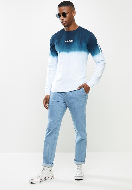 Rip Curl - Dip dye long sleeve tee - blue 