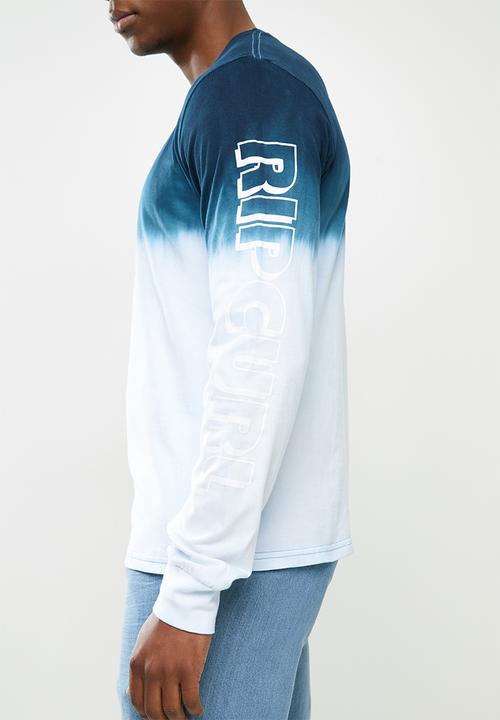 Rip Curl - Dip dye long sleeve tee - blue 