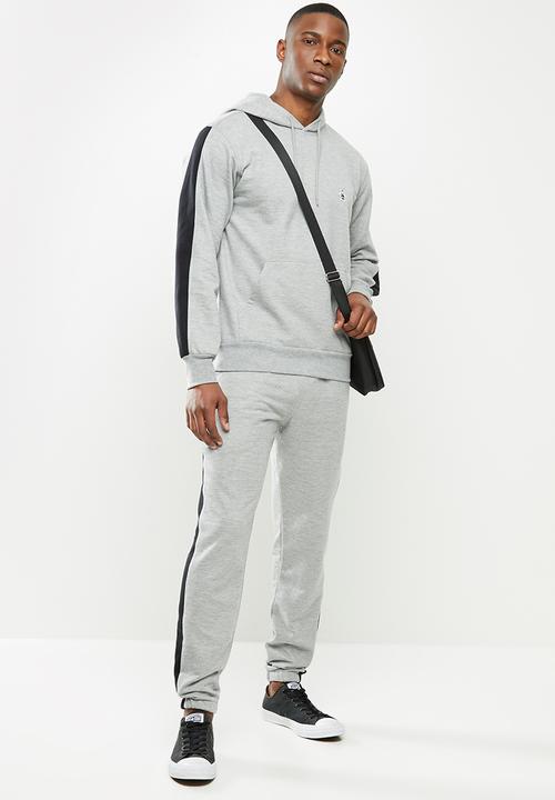Original Penguin - Stripe fleece sweatpant - grey