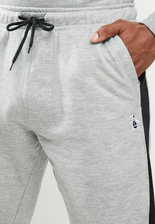 Original Penguin - Stripe fleece sweatpant - grey