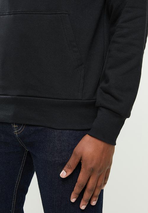 Original Penguin - Long sleeve hooded sweat - black
