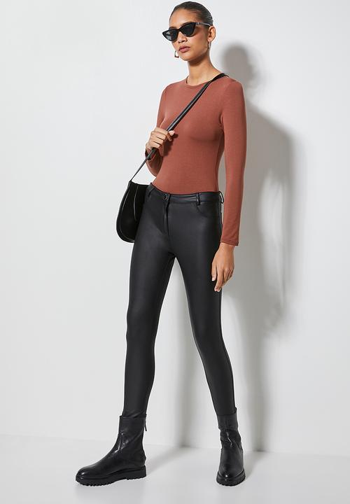 Superbalist - 2 Pack crew neck bodysuit - sand & rust