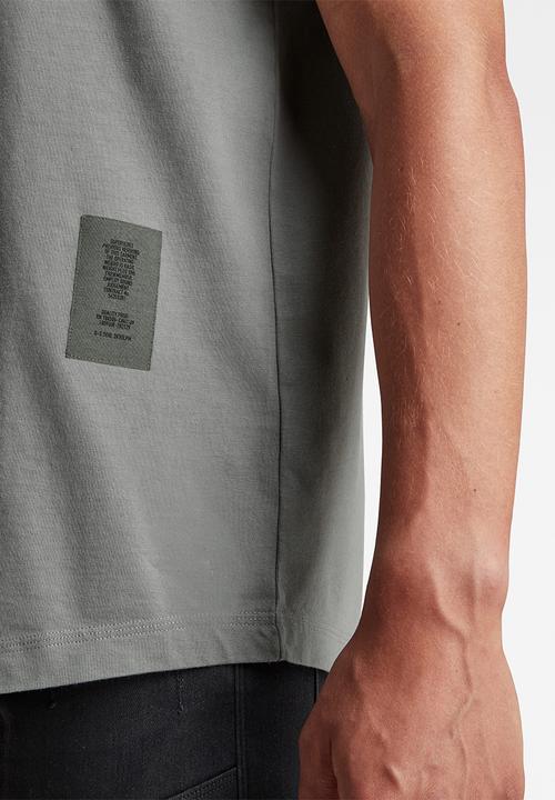 G-STAR - C&s back multi graphic loose tee - grey