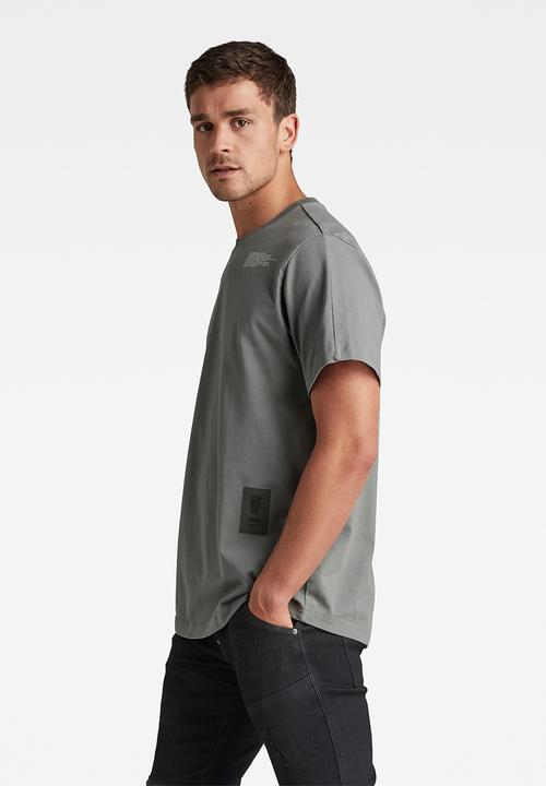 G-STAR - C&s back multi graphic loose tee - grey