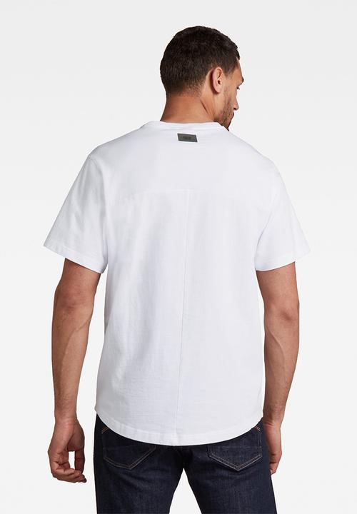 G-STAR - C&s back multi graphic loose t - white