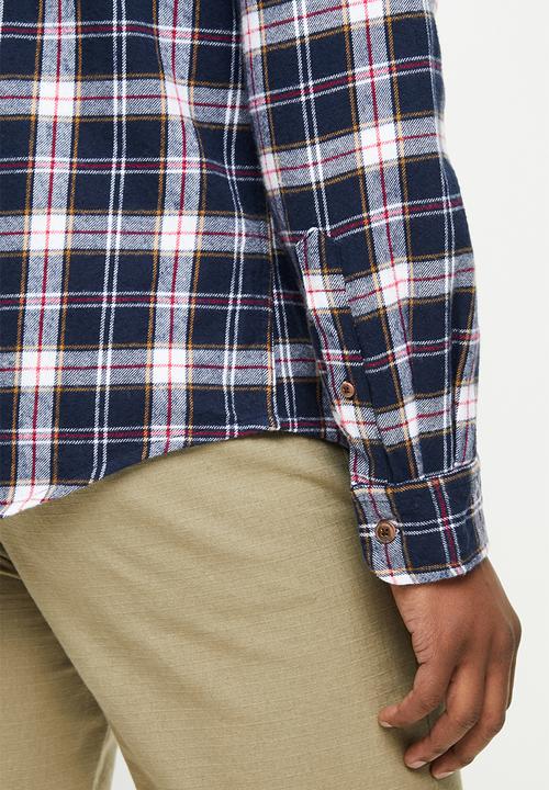 Superdry. - Heritage lumberjack shirt - navy