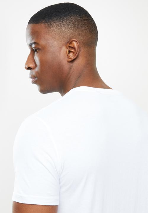 Superdry. - Micro logo box fit tee - white