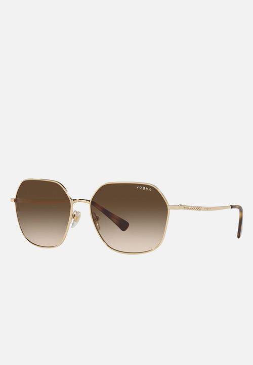 Vogue Eyewear - Vogue irregular sunglasses - gold