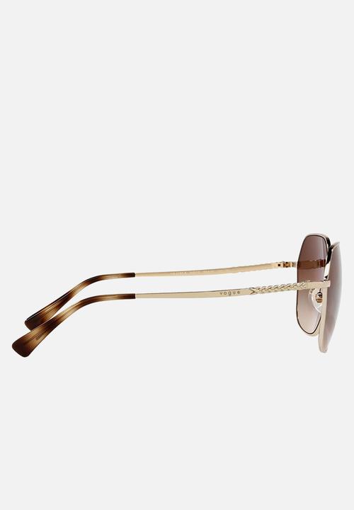 Vogue Eyewear - Vogue irregular sunglasses - gold