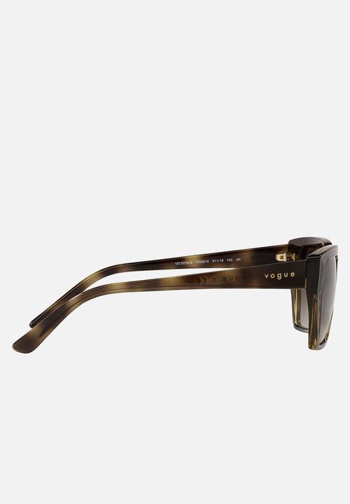 Vogue Eyewear - Vogue irregular sunglasses - havana