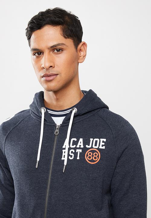 Aca Joe - Aca joe fleece zip through hoody - navy