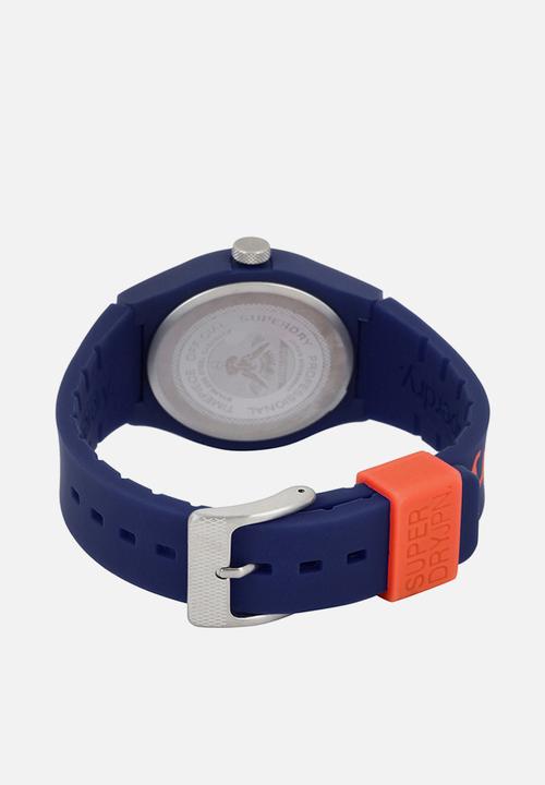 Superdry. - Silicone strap watch - navy