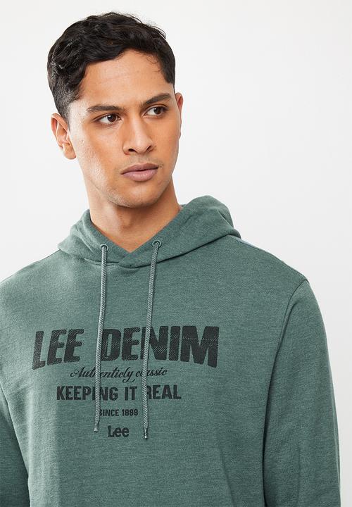 Lee  - Keep it real hooded sweat - blue