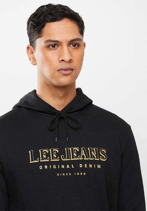 Lee  - Original denim hoodie - black
