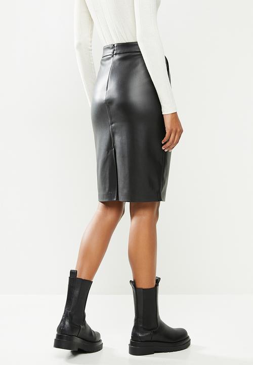 MANGO - Skirt pencil - black