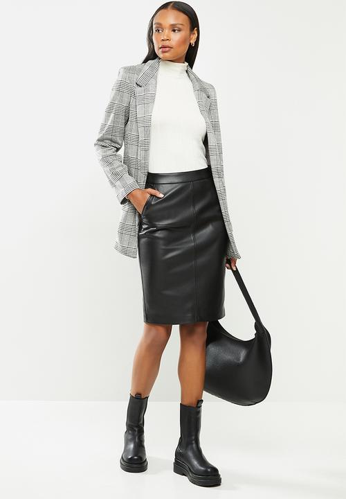 MANGO - Skirt pencil - black