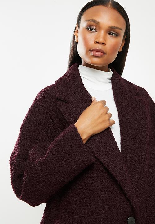 MANGO - Coat fruita - red