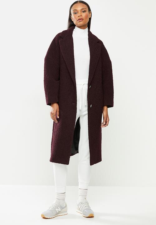 MANGO - Coat fruita - red