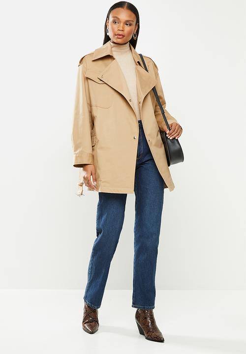 MANGO - Parka maldiva - brown
