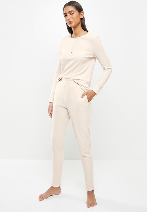Superbalist - Rib sleep set - oatmeal