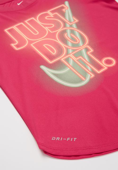 Nike - Nkg jdi glow in the dark tee - fireberry