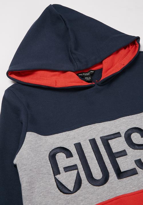 GUESS - Boys long sleeve pullover - navy 