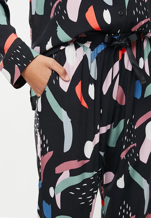 Superbalist - Sleep shirt & pants set - multi 