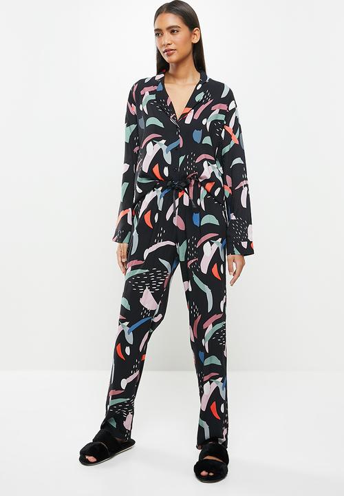 Superbalist - Sleep shirt & pants set - multi 