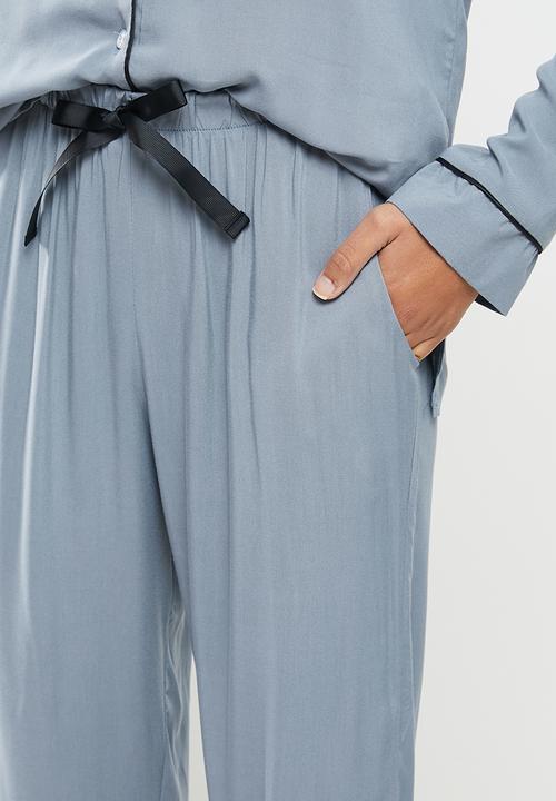 Superbalist - Sleep shirt & pants set - blue