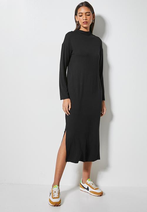 Superbalist - Knit colomn dress - black