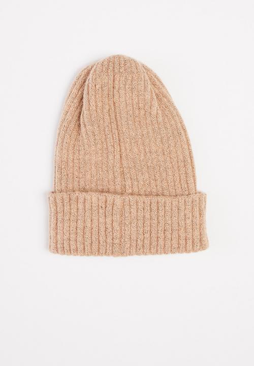 Superbalist - Knitted turn up beanie - light pink