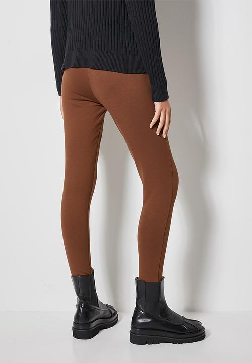 Superbalist - Premium ponti treggings - chocolate