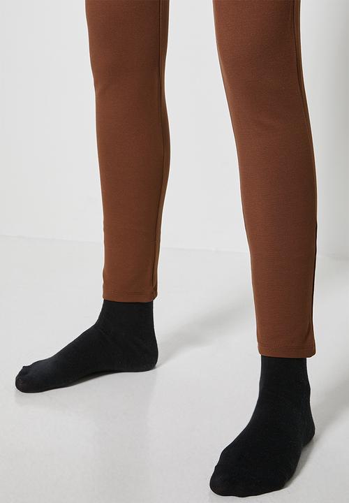 Superbalist - Premium ponti treggings - chocolate