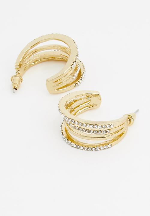 Superbalist - Multi hoop earrings - gold