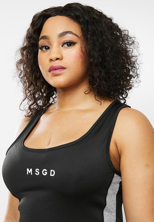 Missguided - Plus size missuided active vest - black