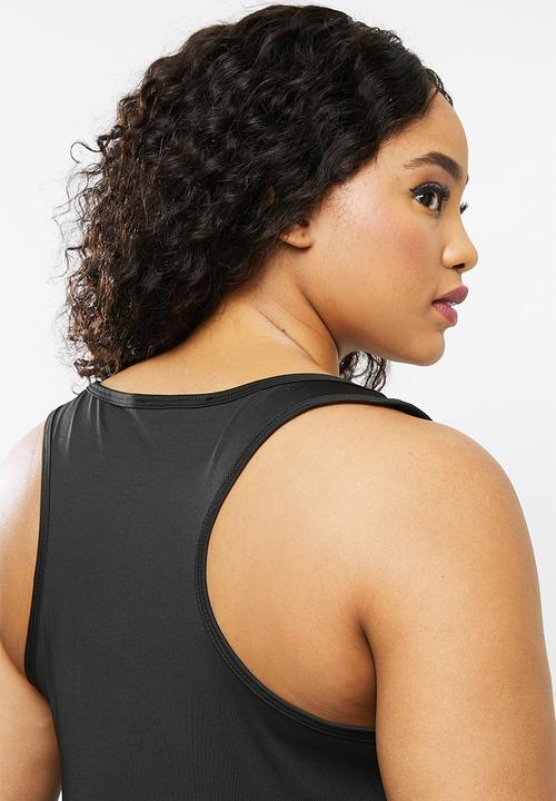 Missguided - Plus size missuided active vest - black