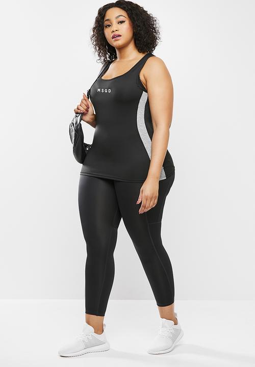 Missguided - Plus size missuided active vest - black