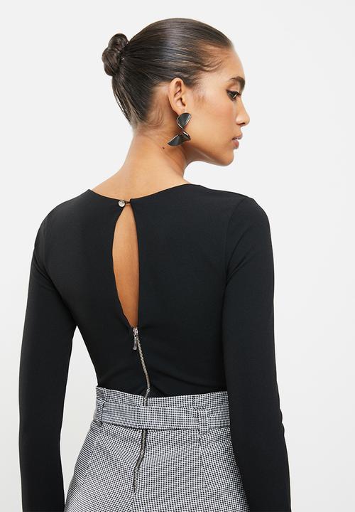 SISSY BOY - Bad wave paperbag jumpsuit - black & white