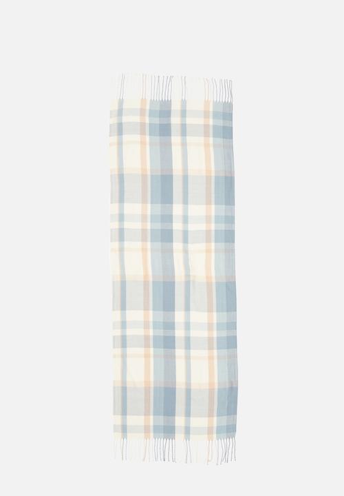edit - Colourblock fringed scarf - multi
