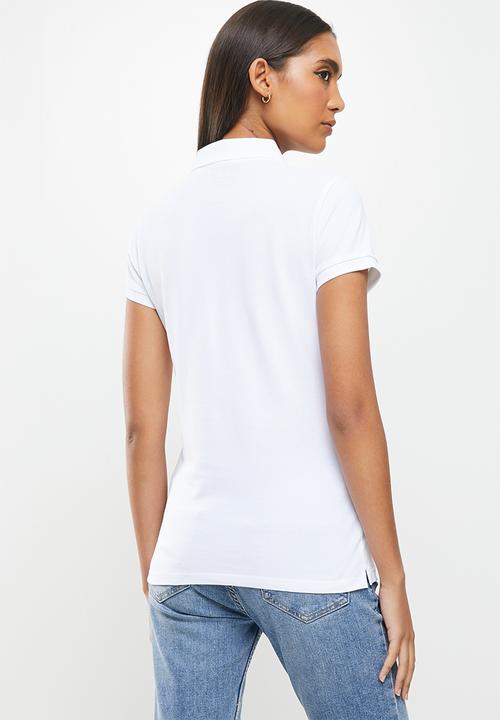 GUESS - Short sleeve classic Guess polo - white