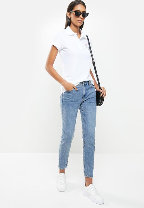 GUESS - Short sleeve classic Guess polo - white