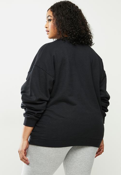 Missguided - Plus sweatshirt nebraska - black