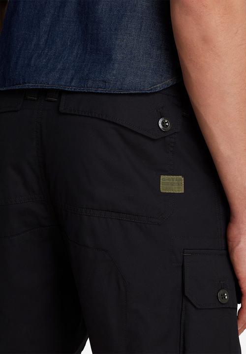 G-STAR - Jungle relaxed tapered cargo - dark black